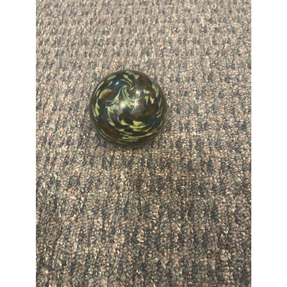 Glass art-Marbled Round Paperweight